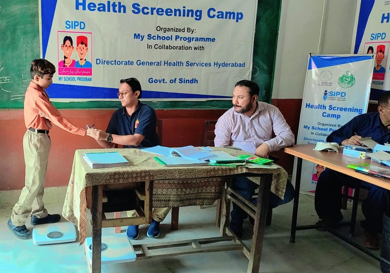 Health Screening Camp at GBPS Main Sindhi